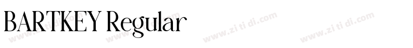 BARTKEY Regular字体转换